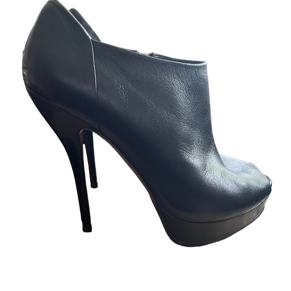 Gucci Peep Toe High Heel Ankle Booties - Picture 3 of 9